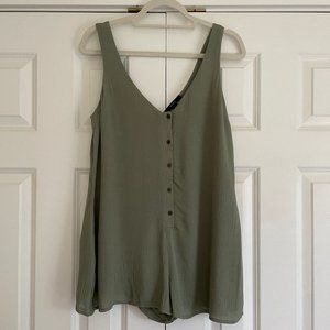 Forever 21 green romper